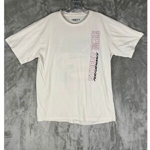 MIKEN Street Performance Mens Graphic T Shirt White Large